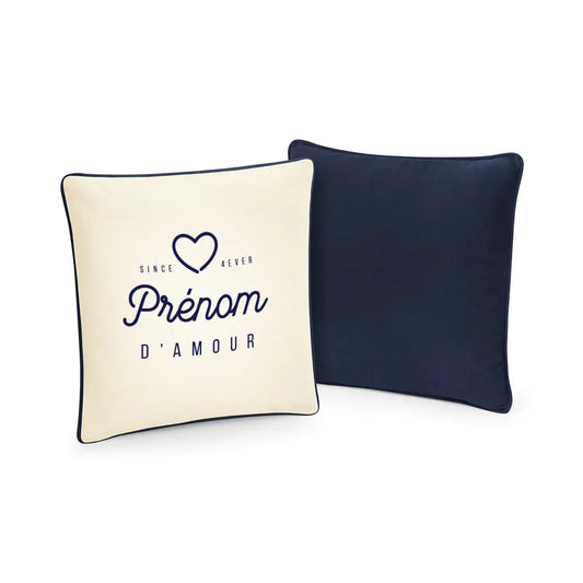 Housse de Coussin Personnalisable Prénom Ma Famille d'Amour