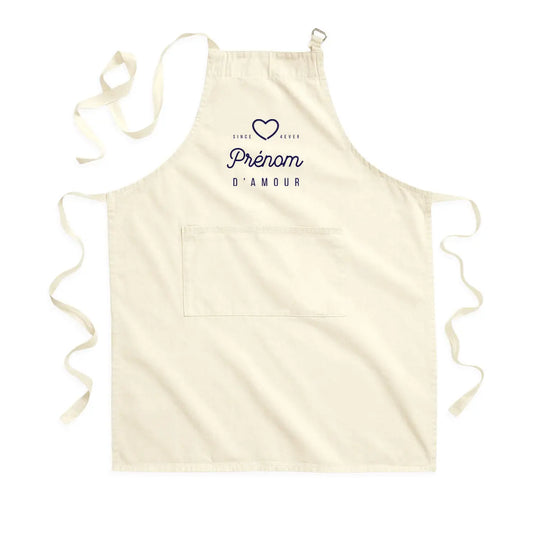 Tablier de Cuisine Signature Personnalisable Ma Famille d'Amour