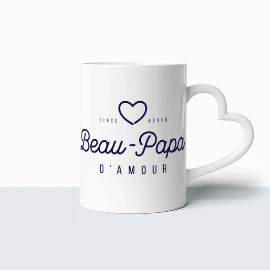 Tasse Coeur - Beau Papa d'Amour Ma Famille d'Amour