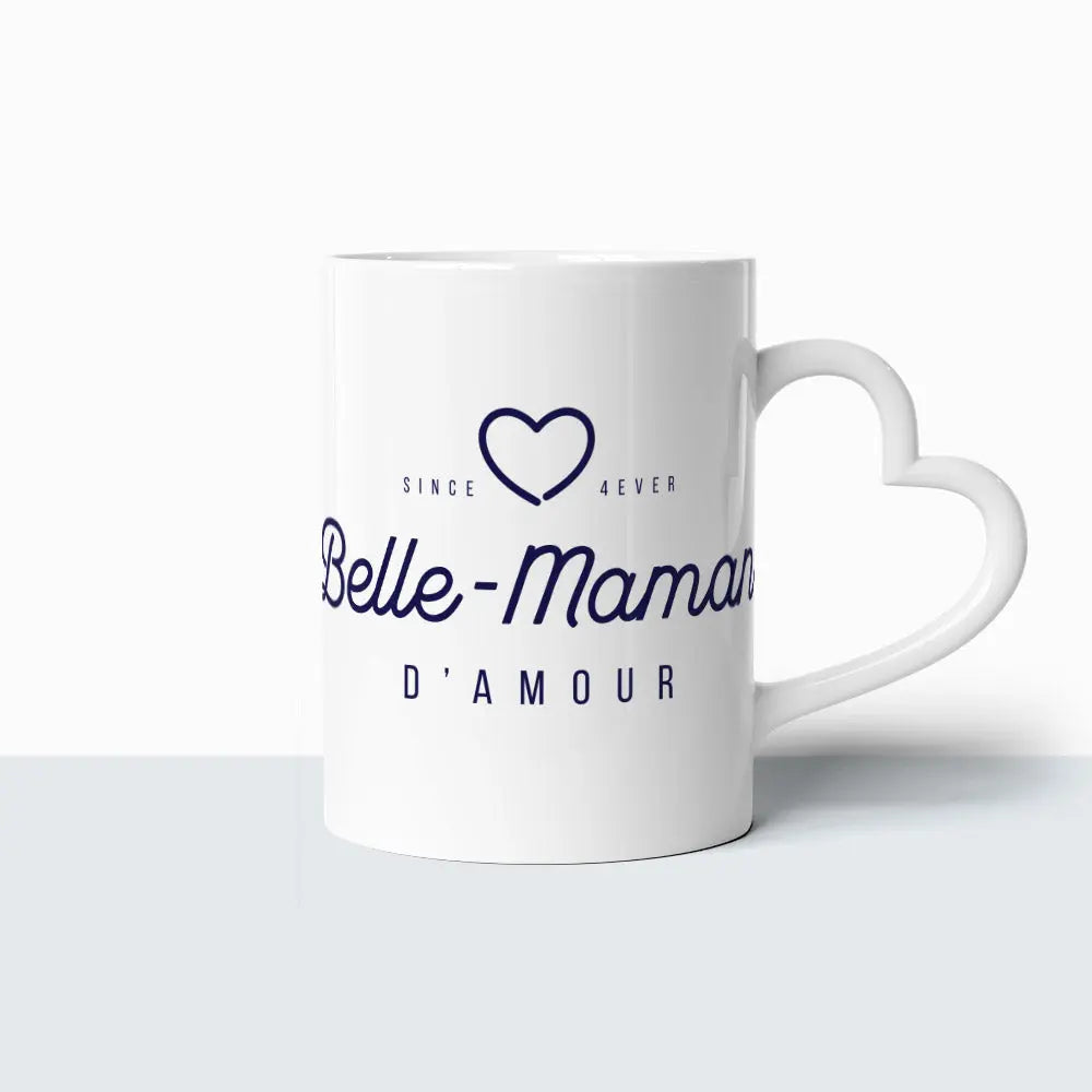 Tasse Coeur - Belle Maman d'Amour Ma Famille d'Amour