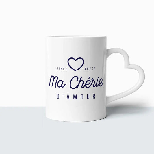 Tasse Coeur - Ma Chérie d'Amour Ma Famille d'Amour