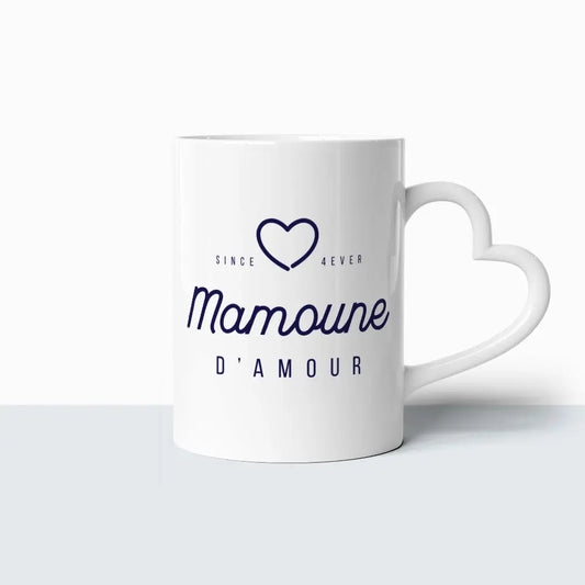 Tasse Coeur - Mamoune d'Amour Ma Famille d'Amour