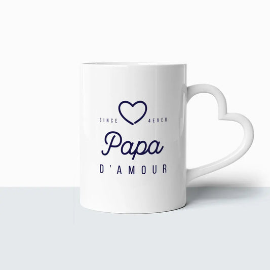 Tasse Coeur - Papa d'Amour Ma Famille d'Amour